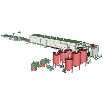 Línia de màquines d'escuma d'esponja